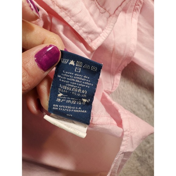 Façonnable Shirt Men 2XL Pink Cotton Long Sleeve Tailored Fit Collar Button Down - Picture 11 of 11